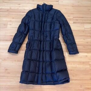The North Face Jacket Women's Small Blue 550 Down Fill Metropolis Parka Long